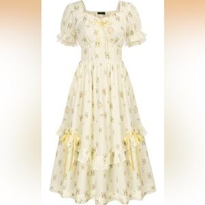 Floral Cream Dress